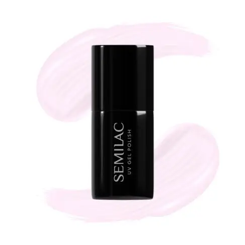 SEMILAC 051 FRENCH MILK 7ML - Esmalte de Uñas Blanco Cremoso Casi Blanco con un Toque de Rosa para Manicuras Francesas o Baby Boomer - 1