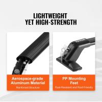 Barras Transversales Universales 2 Piezas Portaequipajes de Aluminio con Cerradura para Automóvil, Carga de 70,3 kg, Portaequipajes de Techo, Compatible con Vehículos con Techo Descubierto - details 2