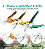 Tijeras De Podar Manuales De 3 Piezas Acero Inoxidable Para Recogida De Flores Y Frutas Herramienta De Jardinería Para Árboles - details 5