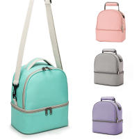 Bolso De Mano Para Mamá Grande Capacidad Doble Capa Aislada Color Sólido Estilo De Viaje Y Picnic Bolsa De Alimentos Portátil Para Bebé - details 11