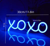 LED Neón XOXO Amor Luces Strip De Neón Para Decoración De Boda Jardín Habitación Dormitorio Decoración De Pared Regalo De Fiesta Noche - details 3