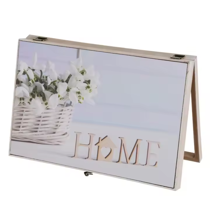 Dcasa - Tapa contador de luz eléctrico de madera Home, medidas 46x6x32 cm - 1