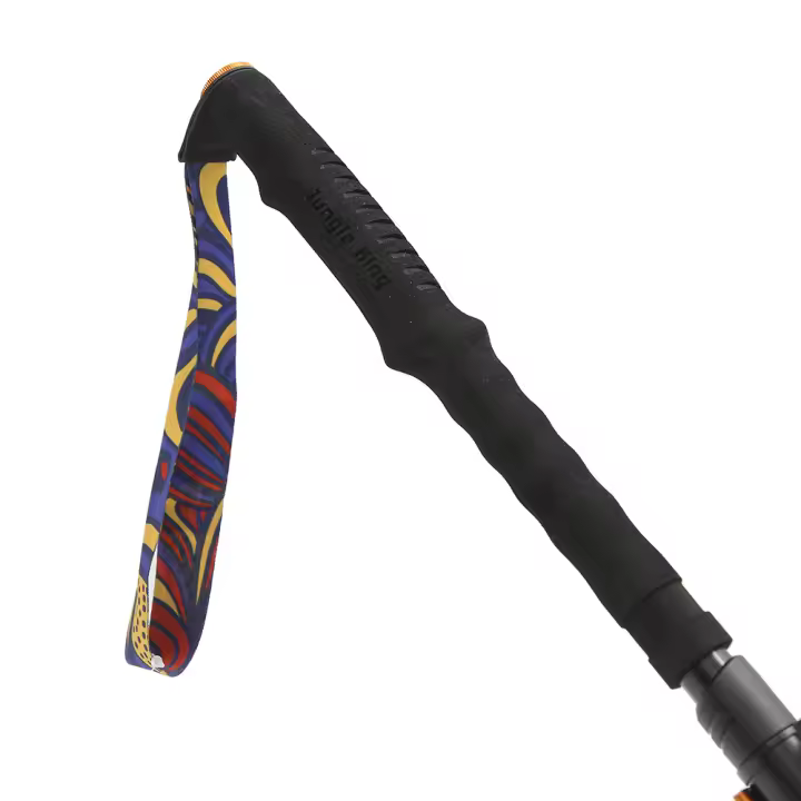 Bastón De Caminar JUNGLE KING Unisex RGB Telescópico Ajustable De Aluminio Para Senderismo Y Correr Punta De Acero Tungsteno Carbono - 1