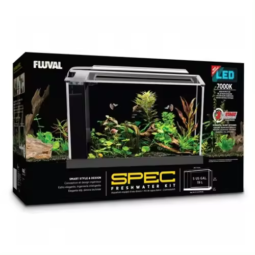 Fluval Spec Nano Acuario Blanco, 19L - 1