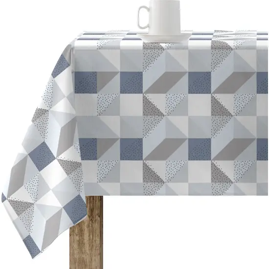 BL BELUM - Mantel resinado 100% algodón orgánico XL - Mantel resinado antimanchas - Mantel grande para mesa rectangular (100X180) - Mantel Elegante Made By BL BELUM - Mantel No traspasan Líquidos Made Spain - 1