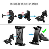 Soporte Universal Para Tableta Xnyocn 5-13 Pulgadas Montaje En CD Del Coche Compatible Con iPad Mini pro Samsung iPhone Móvil - details 9