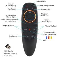 Control Remoto Inalámbrico G10S Con Voz Y 6-eje Giroscopio Para PC Y TV Android Smart 2.4G RF USB Compatible Con Sistema Operativo Windows - details 3