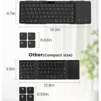Teclado Bluetooth Plegable Con Touchpad Portátil De Tamaño Completo Soporta Conexión Multi-dispositivo Para Viajes - details 9