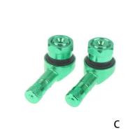 2pcs Valvulas De Rueda Para Motocicleta De Aluminio Aleación Ángulo De 90 Grados Tampa De Tubería Tubeless Stems Para Piezas CNC - details 6