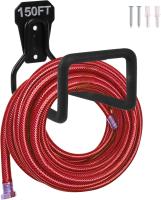 2 piezas de colgador de Manguera Resesto para almacenamiento de Manguera de Jardín, soporte de Manguera de Agua Negro para montaje en pared exterior, Carrete de Manguera de Jardín, soporte para Manguera de Jardín - details 0