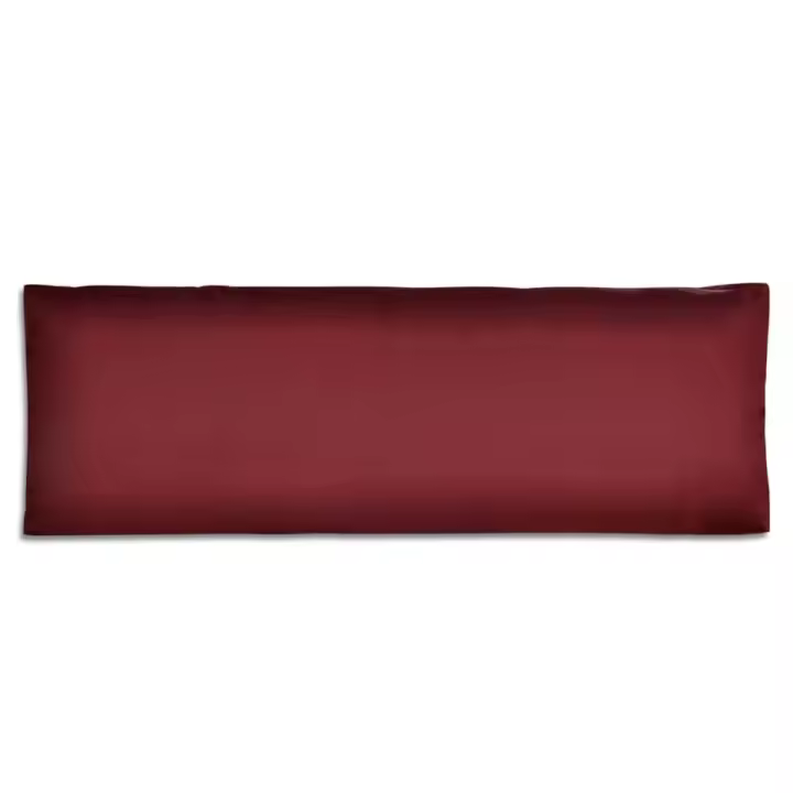 vidaXL Cojín de respaldo tapizado vino tinto 120x40x10 cm Cojín Decorativo de Asiento Cojines de muebles de salon - 1