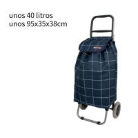 El diseño de celosía de dos ruedas del carrito de supermercado mide aproximadamente 40 L y aproximadamente 95 * 35 * 38 CM. - details 7