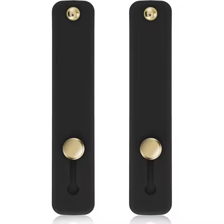 Soporte de dedo de silicona general para teléfono móvil, adecuado para la mayoría de los teléfonos inteligentes (2, negro) - 1