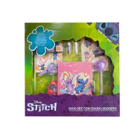 Maxi set con diario, colori, stickers e accessori . 39*39cm – Stitch Disney - details 1