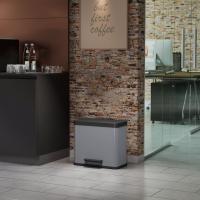 Hailo Cubo con Pedal Oko Trio Plus Tamaño L 3x9 L Papelera Tacho Basura Color Negro,  Blanco,  Plateado y mas - details 2