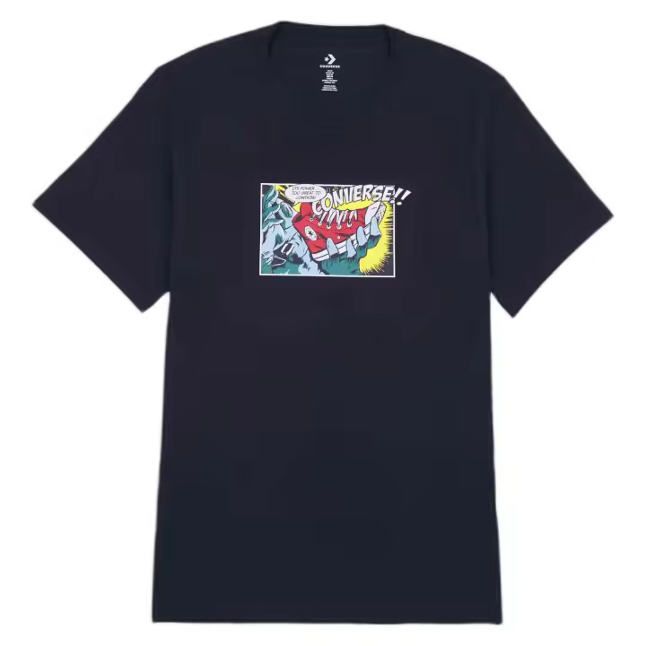 Camiseta de Manga Corta Converse Comic Oversize para hombre en color azul - 1