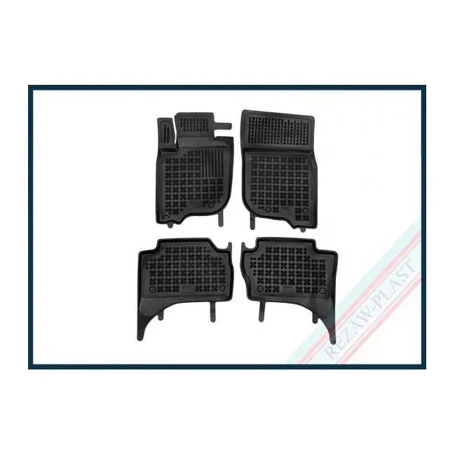 Rezaw Plast Alfombrilla caucho 3D premium  Mitsubishi L200 V Double Cab, version automatic gearbox,    4x4 (AWD)  2019 -   REF: 202310 - 1