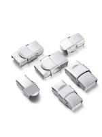 5pcs Abrazaderas De Acero Inoxidable Para Pulseras De Cuero Y Silicona Hebillas De Reloj Herrajes Para Joyería DIY - details 1