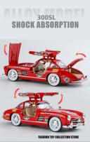 Modelo De Coche Clásico 300SL 1:24 En Aleación Con Sonido Y Luz Regalo Para Niños Decoración De Vehículos Juguete Diecast De 35# - details 6