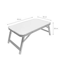 Mesa Plegable De Aluminio La Bolata Para Ordenador, Picnic Y Acampada 50x30x21 Cm (Blanco) - details 6
