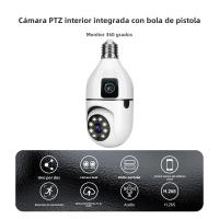 BIT Cámara de Vigilancia con bombilla E27, dispositivo con lente Doble, WiFi, 8MP, PTZ, seguimiento humano por Ia, Visión Nocturna a Color, Bidireccional Audio, Smart Cam CCTV - details 1