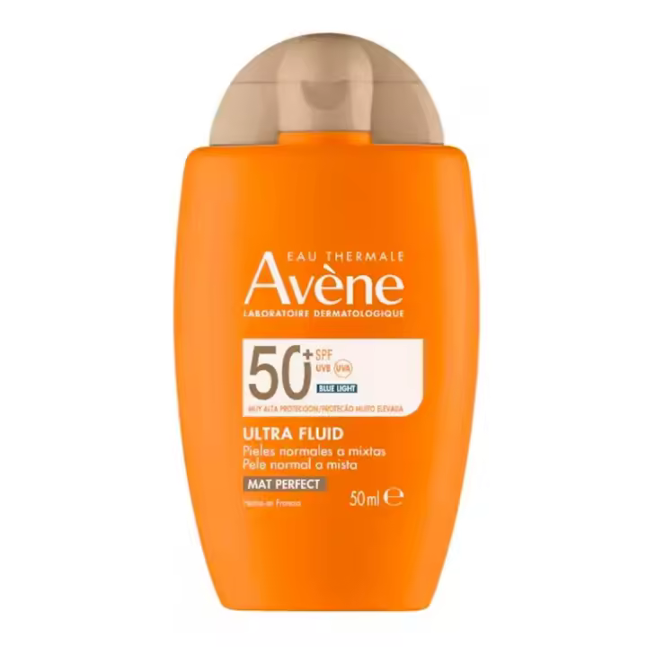 Avene Solar Mat Perfect Fluido Color SPF50 50ml Protector Solar Pieles Sensibles - 1