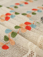 Mantel Rectangular De Lino Para Decoración Rustica Y Vintage Mantel De Encaje Transparente Ideal Para Bodas Fiestas Y Picnics - details 3