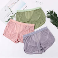 Shorts De Verano Para Hombre En Malla De Seda Helada 3PCS/1PCS Ropa Interior Casual Deporte Y Fitness Cintura Baja Estilo Regular - details 8