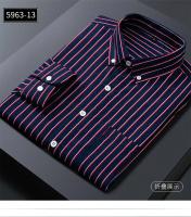Camisa a Cuadros Clásica Para Hombre Manga Larga Casual Botones Para Trabajo Y Negocios Camisas Rayadas Tallas Grandes 4XL 5XL - details 31