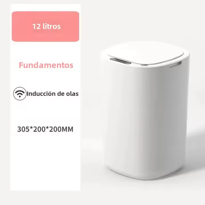 Bandeja Eléctrica Inteligente 12L Impermeable Para Cocina Y Baño Blanco Con Sensor Automático Herramienta De Limpieza - 1