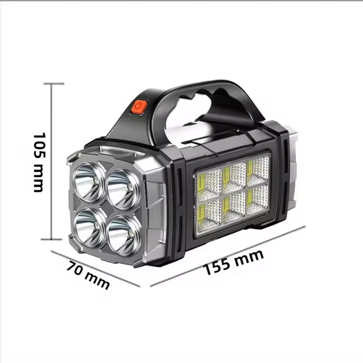 Linterna De Buzón Doble Cabeza LED Recargable USB 10000mAh Alta Potencia Para Pesca Camping Patrol Emergencia Trabajo - 1