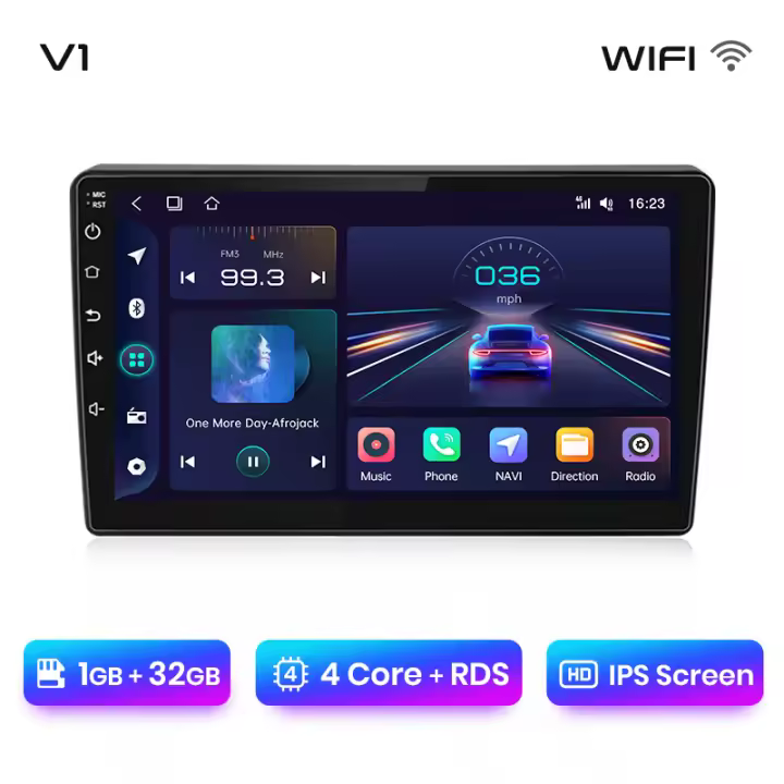 Junsun Tech Android 13 Radio para Citroen Berlingo B9 Peugeot Partner 2008 2009 2010 2011 2012 2013 2014 2015 2016 2017 2018 2019 de Coche con Chip Qualcomm de 8 Núcleos CarPlay Inalámbrico Autorradio Estéreo Pantalla HD Multimedia - 1