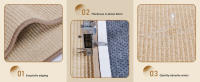 Nobleza - 2 Piezas Alfombrilla Rascador para Gatos, Alfombra de Sisal, Cuerda de Sisal Natural, Rascador Gatos para Proteger Sofás y Muebles - details 4