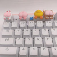 Capa De Teclado De Juego Con Forma De Pata De Gato Y Glúteo Animal Capa De Tecla Personalizable Para Switch Cherry MX Regalo Para Cumpleaños - details 1