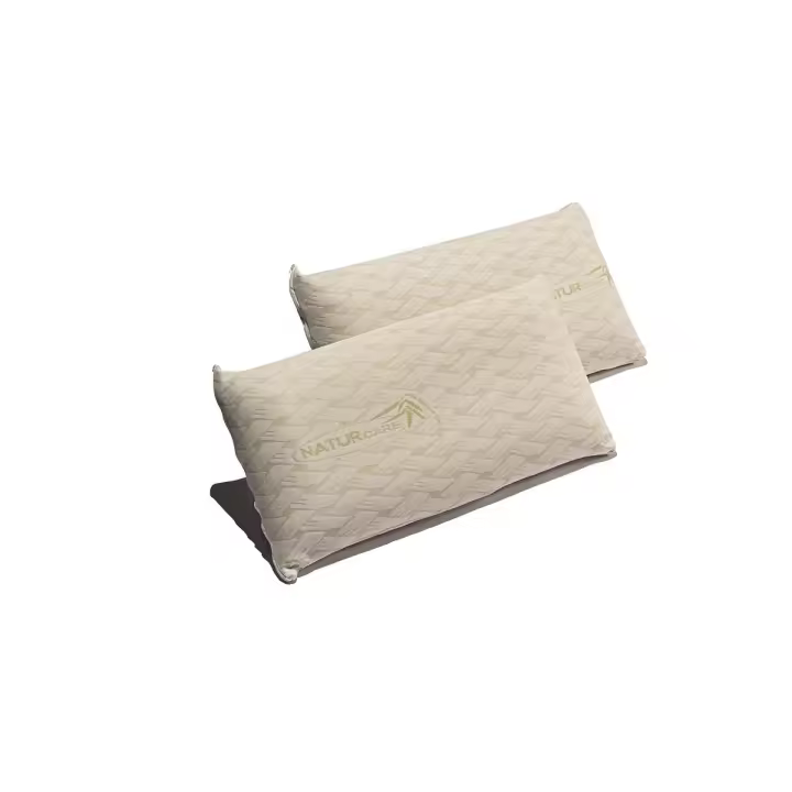Pack 2 - Almohada Visco Nature Care - Núcleo de Viscoelástica Firmeza Media Desenfundable - Color Beige - 1