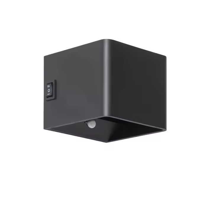 Ledkia Aplique de Pared LED con Batería USB Recargable Metal Cinnia Negro - 1