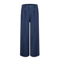 Pantalones Anchos Para Mujer Cintura Alta Elástica Trasera Negocios Casual Largo Pantalones Regulares De Pierna Recta Para Otoño/Invierno - details 42