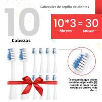 Cabezales De Cepillo De Dientes Reemplazables 10 Pcs Para Profundo Limpieza Compatible Con AquaSonic Duo Y Centro Dental Home - details 5