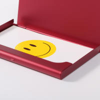 Caja De Metal Para Tarjetas De Negocio Creativa De Aleación De Aluminio Portaidentificación Y Monedas Unisex Colorido - details 37