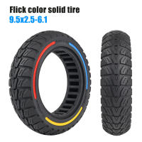 Neumático Sólido De Repuesto Para Scooter Eléctrico NIU KQI3 Tamaño 9.5x2.5-6.1 Color Flick Absorción De Choques Material De Goma - details 3