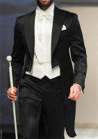 Traje Formal Italiano Para Novio Estilo Gentleman Traje De Baile De Prom Tuxedos Con Chaqueta Pantalones Y Chaleco Para Hombres - details 1