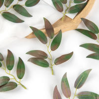 50Pcs Hojas De Planta Artificial En Silicio Para Decoración De Hogar Navidad Boda Fiesta Accesorios De Fondo DIY Caja De Caramelo Scrapbooking - details 11