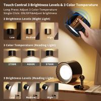 Lámpara De Pared Inalámbrica Recargable Con Control Remoto Y Táctil LED Potenciada Por Batería Con Carga Por USB Para Interiores - details 6