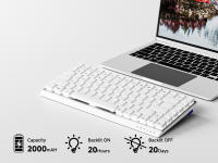 Teclado Mecánico De Juegos EWEADN MK84 Bajo Perfil Con Bluetooth Triple Modo Portátil Diseño Estilizado Para Juegos Y Oficina - details 2
