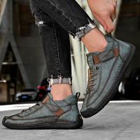Zapatos Casuales Para Hombre De Cuero Hacer a Mano Transpirables Mocasines De Moda Talla Grande 38-48 Zapatos De Barco Lujo - details 15