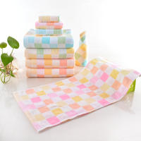 Toalla de gasa, toalla de algodón, doble capa, fina, jacquard, toalla facial, algodón puro, rejilla absorbente de agua, verano - details 9