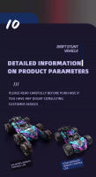 Coche De Control Remoto Para Niños Metálico Y Plástico Morfogénico Seis Ruedas RC Off-Road Climbing Stunt Cuatro Ruedas Engranadas Racing Spray Drift Juguete - details 12