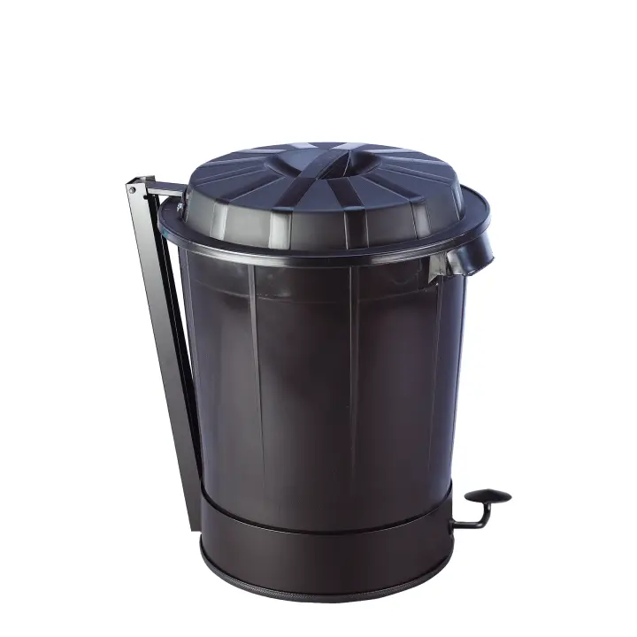 Denox Goliat 50 Litros - Contenedor de Basura con Tapa y Pedal - 1