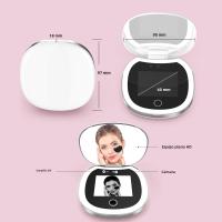 Espejo De Maquillaje Con Luz Y Magnificación 2X Espejo Solar UV Tamaño De Billetera 3.5 Pulgadas Para Pruebas De Cámara - details 1