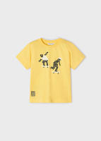 Mayoral Pack 2 Camisetas Niño Manga Corta Estampado Safari Verde Oscuro + Amarilla - Algodón 100% - details 6